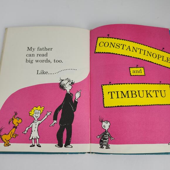 Dr. Seuss Hop On Pop 1963 Vintage Hardcover Book B-29 Beginner Books - Picture 11 of 12